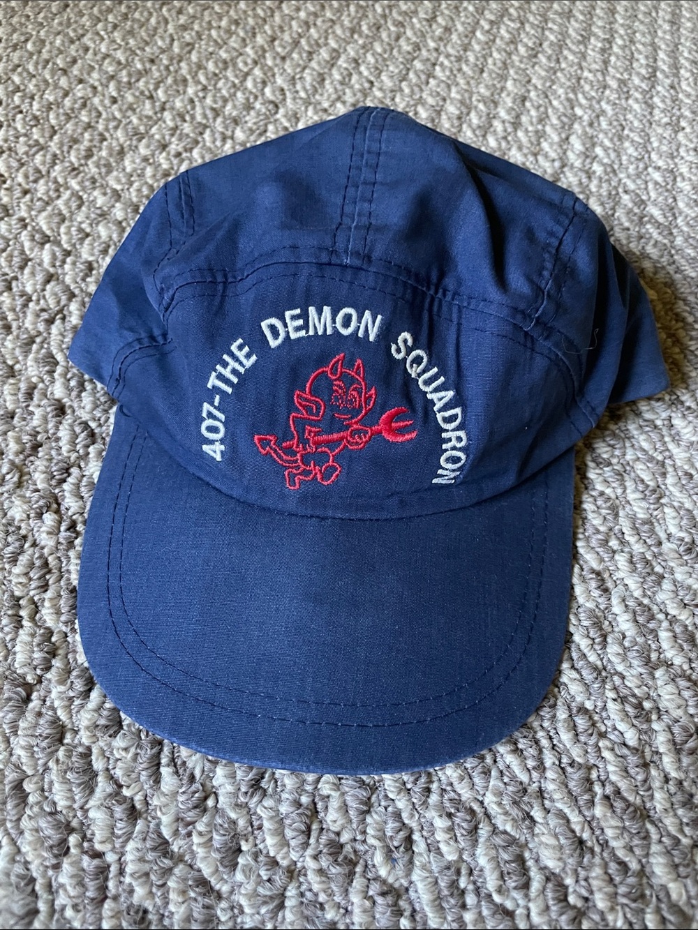 Vintage rare 70’s military 5 panel snapback hat